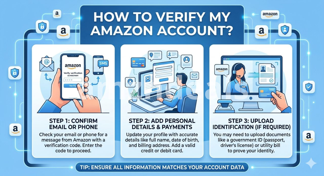 How to verify my Amazon account