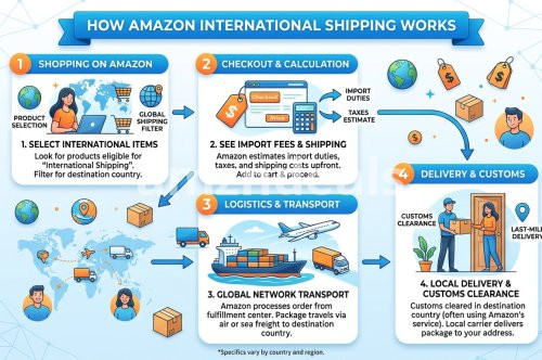 How does Amazon international shipping work